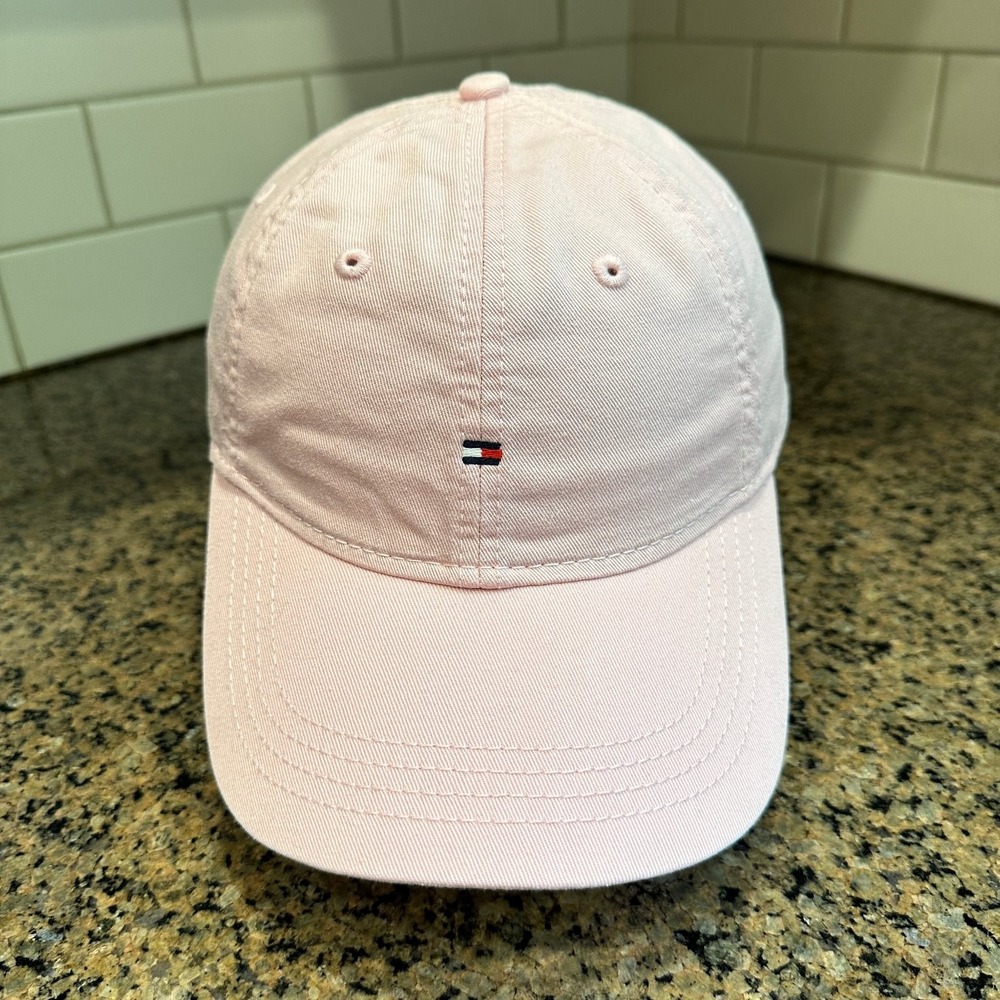 Tommy Hilfiger Hat Baseball Cap OS Adjustable Pink Cotton